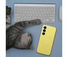 Dėklas Oem Case for Honor 400 SMART Silicone 2mm compatible with MagSafe yellow