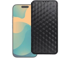 OEM atverčiamas dėklas Motorola G17 Cubic Book juodas