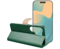 Dėklas Oem Flip case for Motorola G17 POWER Split Book žalias and auksinis
