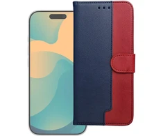 Dėklas Oem Flip case for Motorola G57 POWER Split Book navy and red