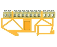 Įžeminimo kaladėlė Pawbol LZ 12/Ž, DIN, 12×16 mm², geltona