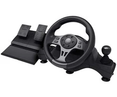 Trust GXT 289 Movi Juodas USB Vairas + Pedalai Nintendo Switch, PlayStation 4, Xbox One S, Xbox One X, Xbox Series S, Xbox Series X