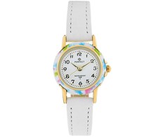 CHILDREN'S WATCH PERFECT LP284-05 communion watch - baltas/color + BOX (zp809g)