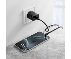 Telefono įkroviklis Hoco USB C QC PD 25W N76 juodas