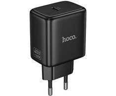 Phone GaN charger Hoco USB C PD AVS 40W max 60W N83 juodas