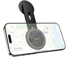 Magnetinis automobilio telefono laikiklis, tvirtinamas prie ekrano galo Hoco H93 juodas