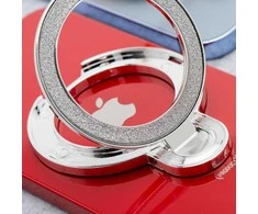 OEM telefono stovas CIRCLE GLITTER - priklijuojamas - sidabrinas