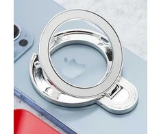 OEM telefono stovas CIRCLE - priklijuojamas - sidabrinis