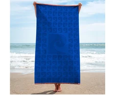 Pierre_Cardi Paplūdimio rankšluostis Pierre Cardin, mėlynas, 170 x 90 cm