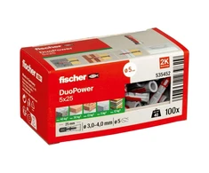 Pin Fischer DuoPower. 25 mm x 5 mm. 100
