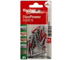 Pin Fischer DuoPower. 30 mm x 6 mm. 12