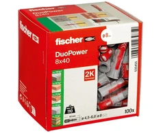 Pin Fischer DuoPower. 40 mm x 8 mm. 100