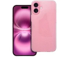 Dėklas Oem CLEAR CASE 2 mm BLINK skirtas IPHONE 16 Plus rožinis