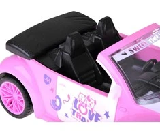 Jokomisiada Doll Car – Rožinė Convertible RC Car with Remote for Girls ZA5908