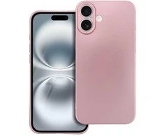 OEM dėklas, skirtas „iPhone 16 PLUS“, metalinės rožinės spalvos