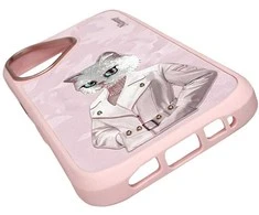 „Nimmy Magnetic“ madingas mielas augintinio formos „MagSafe“ dėklas, skirtas „iPhone 16“ – rožinis