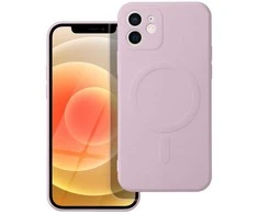 OEM dėklas, skirtas „iPhone 12 MINI“ silikoniniam „Mag“ dėklui, suderinamas su „MagSafe“ (apsauga nuo kameros), rožinis