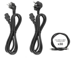 „Manhattan“ „iPad“ įkrovimas iki 13 colių, „MacBook Air“ įkrovimas iki 13 colių ir „Chromebook 14“ įkrovimas su 30 vietų per USB-C (30 W), taip pat kitų planšetinių kompiuterių (su įrenginio ir USB-C laidu), lizdai 404 x 27,6 x 283 mm, pridedami USB-C įkrovimo laidai, spintelė