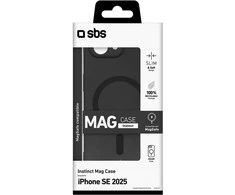 SBS Instinct Mag dėklas iPhone 16e / 17e, suderinamas su MagSafe - Juodas