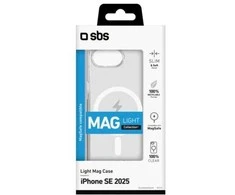 Dėklas SBS Cover Light Mag Protective Case for iPhone 16e / 17e Compatible with MagSafe - Transparent