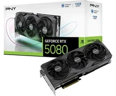 Vaizdo plokštė PNY Technologies PNY GeForce RTX 5080 su trijų ventiliatorių NVIDIA 16 GB GDDR7