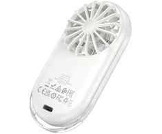 Ventiliatorius Portable mini fan Hoco HX611 milky baltas
