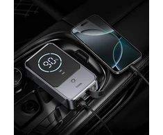 Powerbank 10000 mAh 2,4A 18W with a car jump-start function Hoco QS7 metal pilka