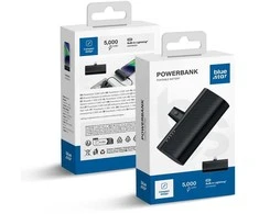 Powerbank Blue Star W0556P 2,1A 5000 mAh with a built-in connector Lightning juodas