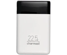 Powerbank Charmast W1202 PD3.0 3A 22,5W 10000 mAh with built-in cables USB C / Lightning baltas