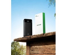 Powerbank Charmast W2065 PD3.0 3A 22,5W 20000 mAh with built-in cables USB A / USB C / Lightning / Micro USB juodas