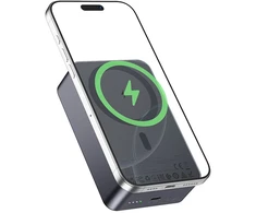 Powerbank compatible with MagSafe 20000 mAh QC PD 2A 20W Hoco J160B metal pilka