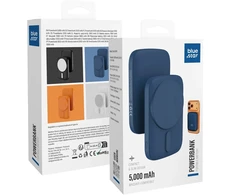 BlueStar PowerBank, suderinamas su MagSafe Blue Star Slim DG-P8 15W 5000 mAh tamsiai mėlynas