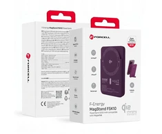 Powerbank compatible with MagSafe Forcell F-Energy MagStand QI2 F5K10 QC3.0 PD3.0 20W 5000 mAh cherry