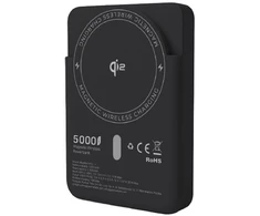 Powerbank compatible with MagSafe Forcell F-Energy MagStand QI2 F5K10 QC3.0 PD3.0 20W 5000 mAh juodas