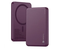 Powerbank compatible with MagSafe Forcell F-Energy Slim F5K9 QC4.0 PD3.0 15W 5000 mAh cherry