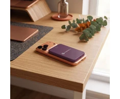 Powerbank compatible with MagSafe Forcell F-Energy SuperSlim F5K8 QC4.0 PD3.0 15W 5000 mAh cherry