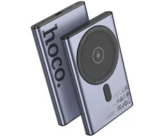Powerbank compatible with MagSafe Hoco 5000 mAh QC PD 20W Q32 metal pilka