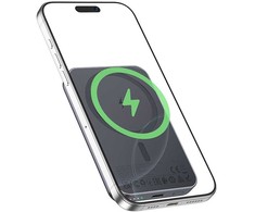 Nešiojamoji baterija, suderinama su „MagSafe Hoco“, 5000 mAh, 2A, 5W, J160, metalo pilka