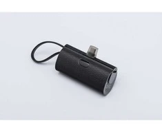 „Forcell F-Energy“ išorinė baterija „F5K3 PD 20W 5000 mAh“ su integruota USB C jungtimi, juoda