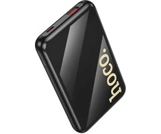 Išorinė baterija Hoco 10000 mAh QC PD 22,5W su integruotais laidais USB C + Lightning Q37 juodas