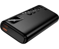 Powerbank Hoco 10000 mAh QC PD 2A 22,5W J158 Pro juodas
