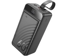 Powerbank Hoco 60000 mAh QC PD 3A 22,5W J123C juodas