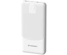 Wozinsky Wpower WPBBK-3 10000 mAh 10W 2x USB-A 2A Powerbank - baltas