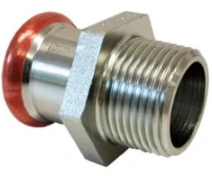 Press fitting Assotherm reducing. MM. 3/4 inch. Ø18 mm
