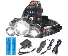 Headlamp bailong led cree xm-l t6 2 x xp-e