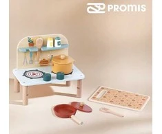 „Promis“ mini medinė virtuvėlė vaikams