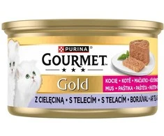 Purina Nestle PURINA Gourmet Gold Kitten veršienos putėsiai - šlapias kačių ėdalas - 85 g