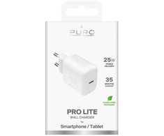 Puro Daily Prolite 25W USB-C Power Delivery Charger - Baltas