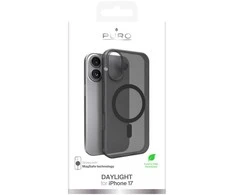 Puro Daylight Magsafe Compatible Silikoninis dėklas for iPhone 17 - Translucent Juodas