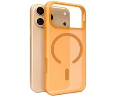 Puro Daylight Magsafe Compatible Silikoninis dėklas for iPhone 17 Pro - Translucent Oranžinis